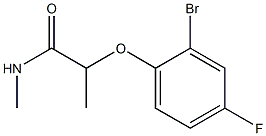2-(2-bromo-4-fluorophenoxy)-N-methylpropanamide Structure
