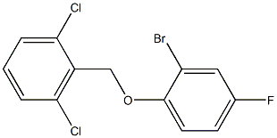 2-(2-bromo-4-fluorophenoxymethyl)-1,3-dichlorobenzene Structure