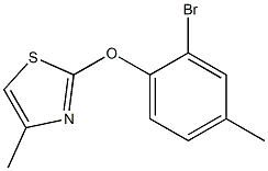 2-(2-bromo-4-methylphenoxy)-4-methyl-1,3-thiazole Structure