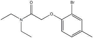 2-(2-bromo-4-methylphenoxy)-N,N-diethylacetamide Structure