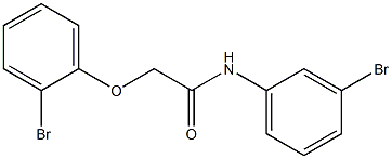 2-(2-bromophenoxy)-N-(3-bromophenyl)acetamide 구조식 이미지