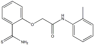 2-(2-carbamothioylphenoxy)-N-(2-methylphenyl)acetamide 구조식 이미지