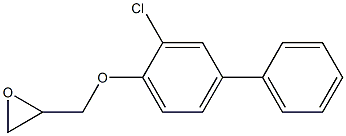 2-(2-chloro-4-phenylphenoxymethyl)oxirane 구조식 이미지