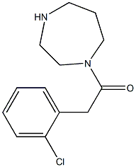2-(2-chlorophenyl)-1-(1,4-diazepan-1-yl)ethan-1-one 구조식 이미지
