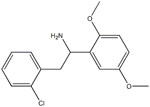 2-(2-chlorophenyl)-1-(2,5-dimethoxyphenyl)ethan-1-amine Structure