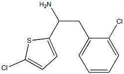 2-(2-chlorophenyl)-1-(5-chlorothiophen-2-yl)ethan-1-amine 구조식 이미지