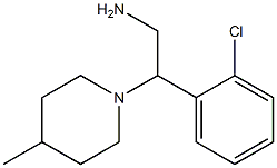 2-(2-chlorophenyl)-2-(4-methylpiperidin-1-yl)ethanamine 구조식 이미지