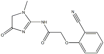 2-(2-cyanophenoxy)-N-(1-methyl-4-oxo-4,5-dihydro-1H-imidazol-2-yl)acetamide Structure