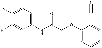 2-(2-cyanophenoxy)-N-(3-fluoro-4-methylphenyl)acetamide Structure