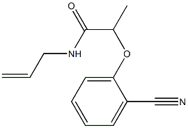 2-(2-cyanophenoxy)-N-(prop-2-en-1-yl)propanamide 구조식 이미지