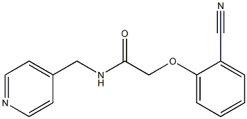 2-(2-cyanophenoxy)-N-(pyridin-4-ylmethyl)acetamide 구조식 이미지