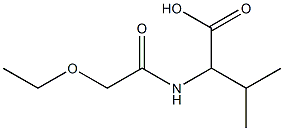 2-(2-ethoxyacetamido)-3-methylbutanoic acid 구조식 이미지