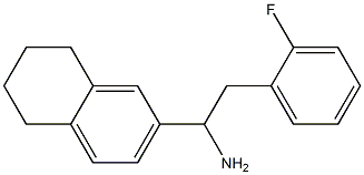 2-(2-fluorophenyl)-1-(5,6,7,8-tetrahydronaphthalen-2-yl)ethan-1-amine 구조식 이미지