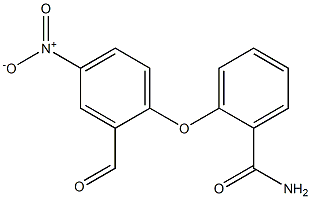 2-(2-formyl-4-nitrophenoxy)benzamide 구조식 이미지