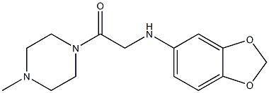 2-(2H-1,3-benzodioxol-5-ylamino)-1-(4-methylpiperazin-1-yl)ethan-1-one Structure