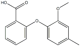 2-(2-methoxy-4-methylphenoxy)benzoic acid 구조식 이미지