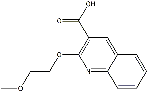 2-(2-methoxyethoxy)quinoline-3-carboxylic acid 구조식 이미지