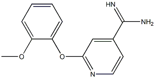 2-(2-methoxyphenoxy)pyridine-4-carboximidamide 구조식 이미지