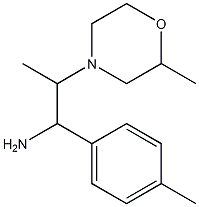 2-(2-methylmorpholin-4-yl)-1-(4-methylphenyl)propan-1-amine Structure