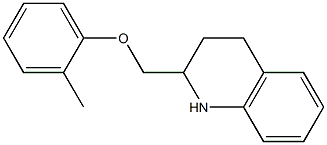 2-(2-methylphenoxymethyl)-1,2,3,4-tetrahydroquinoline Structure