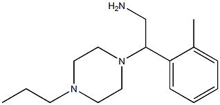 2-(2-methylphenyl)-2-(4-propylpiperazin-1-yl)ethanamine 구조식 이미지