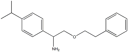 2-(2-phenylethoxy)-1-[4-(propan-2-yl)phenyl]ethan-1-amine 구조식 이미지