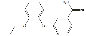 2-(2-propoxyphenoxy)pyridine-4-carboximidamide 구조식 이미지