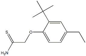 2-(2-tert-butyl-4-ethylphenoxy)ethanethioamide Structure