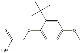 2-(2-tert-butyl-4-methoxyphenoxy)ethanethioamide 구조식 이미지