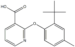 2-(2-tert-butyl-4-methylphenoxy)pyridine-3-carboxylic acid 구조식 이미지