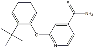 2-(2-tert-butylphenoxy)pyridine-4-carbothioamide 구조식 이미지