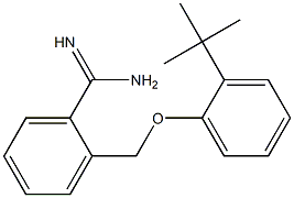 2-(2-tert-butylphenoxymethyl)benzene-1-carboximidamide 구조식 이미지