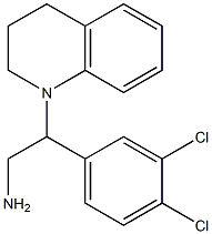 2-(3,4-dichlorophenyl)-2-(1,2,3,4-tetrahydroquinolin-1-yl)ethan-1-amine Structure