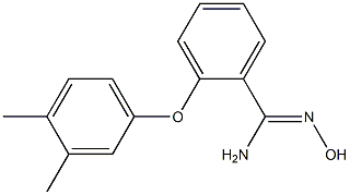 2-(3,4-dimethylphenoxy)-N'-hydroxybenzene-1-carboximidamide 구조식 이미지