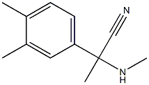 2-(3,4-dimethylphenyl)-2-(methylamino)propanenitrile 구조식 이미지