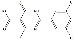 2-(3,5-dichlorophenyl)-4-methyl-6-oxo-1,6-dihydropyrimidine-5-carboxylic acid Structure