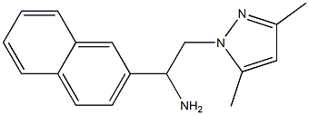 2-(3,5-dimethyl-1H-pyrazol-1-yl)-1-(2-naphthyl)ethanamine Structure