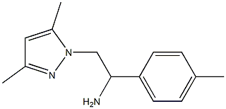 2-(3,5-dimethyl-1H-pyrazol-1-yl)-1-(4-methylphenyl)ethanamine 구조식 이미지