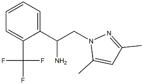 2-(3,5-dimethyl-1H-pyrazol-1-yl)-1-[2-(trifluoromethyl)phenyl]ethanamine Structure
