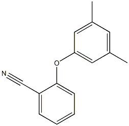 2-(3,5-dimethylphenoxy)benzonitrile Structure