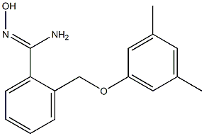 2-(3,5-dimethylphenoxymethyl)-N'-hydroxybenzene-1-carboximidamide 구조식 이미지