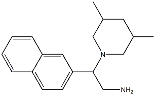 2-(3,5-dimethylpiperidin-1-yl)-2-(naphthalen-2-yl)ethan-1-amine Structure