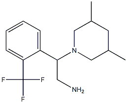 2-(3,5-dimethylpiperidin-1-yl)-2-[2-(trifluoromethyl)phenyl]ethan-1-amine Structure
