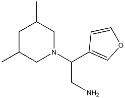 2-(3,5-dimethylpiperidin-1-yl)-2-tetrahydrofuran-3-ylethanamine Structure