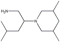 2-(3,5-dimethylpiperidin-1-yl)-4-methylpentan-1-amine Structure