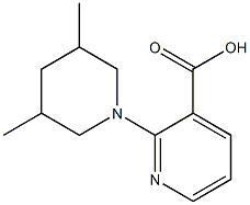 2-(3,5-dimethylpiperidin-1-yl)pyridine-3-carboxylic acid Structure