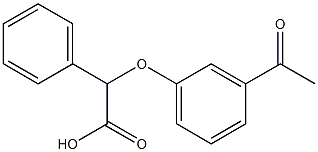 2-(3-acetylphenoxy)-2-phenylacetic acid 구조식 이미지