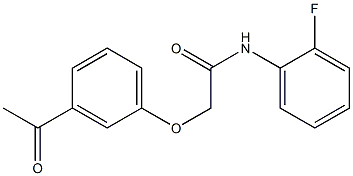 2-(3-acetylphenoxy)-N-(2-fluorophenyl)acetamide Structure