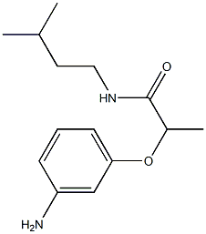 2-(3-aminophenoxy)-N-(3-methylbutyl)propanamide 구조식 이미지