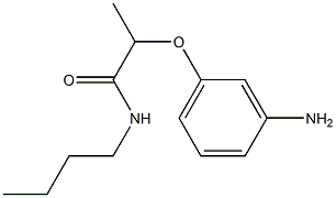 2-(3-aminophenoxy)-N-butylpropanamide 구조식 이미지